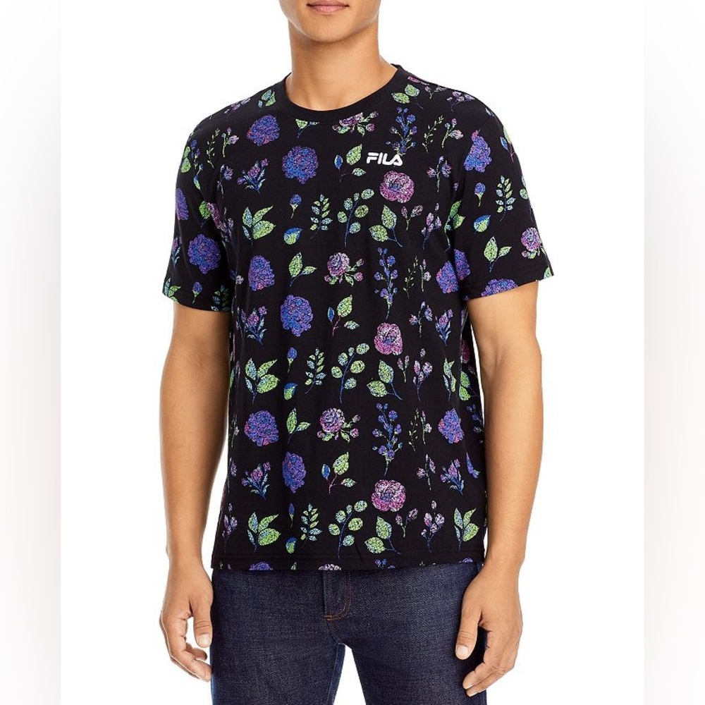 FILA Kensico Floral T-Shirt Size Medium